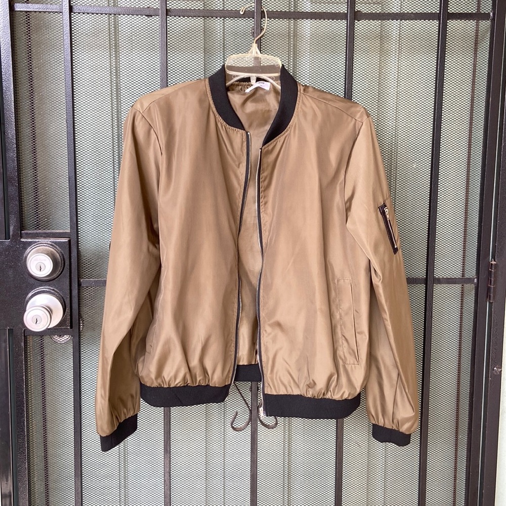 NWOT Green Bomber Jacket